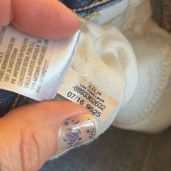 American Eagle Hi Rise Jegging Jeans Womens 10 Super Stretch Legging Denim AE - Picture 11 of 11